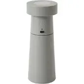 LUCANDE LED-saltbøsse Salt, lysegrå, batteri, IP44