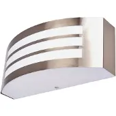 LINDBY utendørs vegglampe Raja, 25 cm bred, stripe, IP44, E27