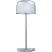 LUCANDE LED-bordlampe med batteri, Quill, krom, CCT, dimbar