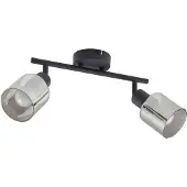 LINDBY taklampe Netty, 4 lyskilder, grå, glass