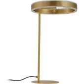 LUCANDE LED-bordlampe Yekta, messingfarget, 59 cm, dimbar