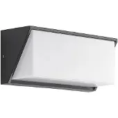 LINDBY utendørs LED-vegglampe Malim, 25 cm, antrasitt, IP65