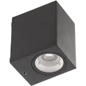 LUCANDE utendørs LED-vegglampe Tavi, antrasitt, 9,5 cm, IP54