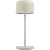 LUCANDE LED-bordlampe med batteri, Quill, beige, CCT, dimbar