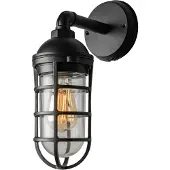 Konstsmide Olbia utendørs vegglampe, svart, aluminium, høyde 33 cm