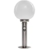LINDBY sokkellampe Vedran, 45 cm, stål, sensor