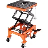 Vevor hydraulisk motorsykkelløftebord 350 LBS Dirt Bike saksejekkstativ