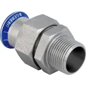 Geberit 35364, Slangekontakt, Rustfritt stål