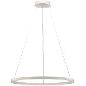 Arcchio LED-hengelampe Albiona, hvit, 1 ring, Ø 80 cm