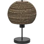 Ledvance bordlampe Ball, brun, bølgepapp, stål, E27