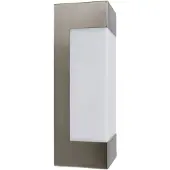 LINDBY utendørs LED-vegglampe Severina, høyde 25 cm, stål