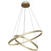Maytoni Rim LED-hengelampe, 840, 2 ringer, messing