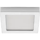 PRIOS LED-taklampe Alette, sølv, 22,7 cm, 18 W, dimbar