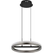 Globo Della LED-hengelampe, Ø 40 cm, mørkegrå, metall