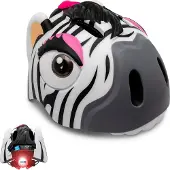 Crazy Safety Zebra, Sykkelhjelm, Junior, Black/White