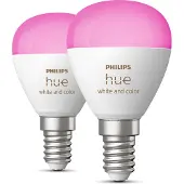Philips Hue White & Color Ambiance Pære - E14 Lyspærer - 2-pakning