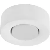LINDBY taklampe Levia, 1 lyskilde, Ø 14 cm, hvit, gips