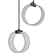 Osram LED-hengelampe Decor Circle, 2 lyskilder, CCT, svart