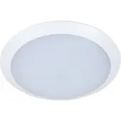 LINDBY LED utendørs taklampe Naira, hvit, sensor, 30 cm, IP65