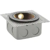 LUCANDE LED innfelt vegglampe Pordis, IP65, rund