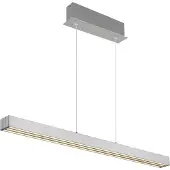 Globo LED-hengelampe Ethan, aluminiumsfarget, metall, 150 cm, uttrekkbar