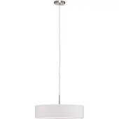 LINDBY Sebatin hengelampe, Ø 50 cm, hvit, stoff, E27