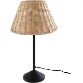 LINDBY bordlampe Zyralia, trefarget, rotting, Ø 30 cm
