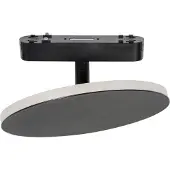 LINDBY LED-skinnelampe Lumaro, svart, aluminium, 48V, dimbar