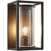 LUCANDE utendørs vegglampe Brienne, 30 cm, antrasitt, metall