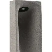 Faro LED-sokkellampe Grot, 3000K, grå, betong, IP55, høyde 40 cm