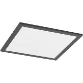 LINDBY LED-panel Nelios, 40 x 40 cm, 4 000K, svart, metall