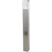 LINDBY LED-gatelampe Baily, høyde 80 cm, stål, IP44