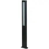 LUCANDE LED-gatelampe Mhairi, kantet, antrasitt, 100 cm