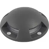 LINDBY gulv-spotlight med LED Huban, 15 cm, 4 lyskilder, antrasitt
