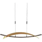 LUCANDE LED-hengelampe Marija, 91 cm, gullfarget, dimbar