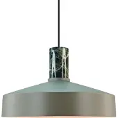 Nordlux Pendellampe Elvas, lysebrun, Ø 37 cm, metall/marmor