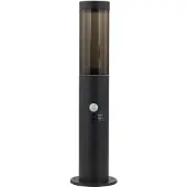 LINDBY Statius sokkellampe, antrasitt, jern, sensor, 45 cm