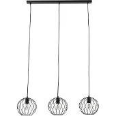 LINDBY hengelampe Danika, 105 cm lang, svart, metall