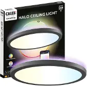 Calex Smart LED-taklampe HALO Ø 30 cm svart IP54 RGB CCT