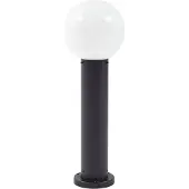 LINDBY sokkellampe Dangan, svart/hvit, høyde 60 cm, glass