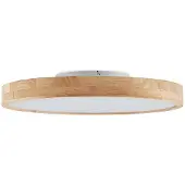 LINDBY LED-taklampe Lanira, Ø 60 cm, tre, fjernkontroll, CCT