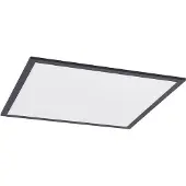 LINDBY LED-panel Nelios, 62 x 62 cm, 4 000K, svart, metall
