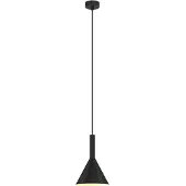 Arcchio hengelampe Tadej, svart-hvit, Ø 19 cm, metall, E27