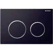 Geberit Kappa 21 betjeningsplade, sort-krom-sort