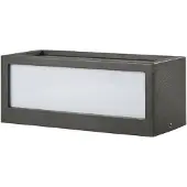 LUCANDE utendørs vegglampe Tame, antrasitt, metall, 25 cm