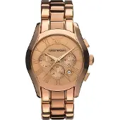 Giorgio Armani Emporio AR0365 roségull kronograf herreklokke