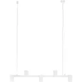 Arcchio hengelampe Brinja, hvit, lengde 90 cm, 5 lyskilder, GU10