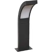 LUCANDE LED-sokkellampe Juvia, 40 cm, antrasitt, IP54