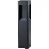 LUCANDE LED-sokkellampe Annika, antrasitt, metall, 50 cm