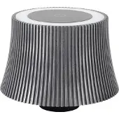 LINDBY LED-batteridrevet bordlampe Linor, røykgrå, USB, dimbar